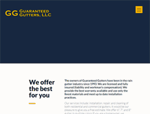 Tablet Screenshot of guaranteed-gutters.com